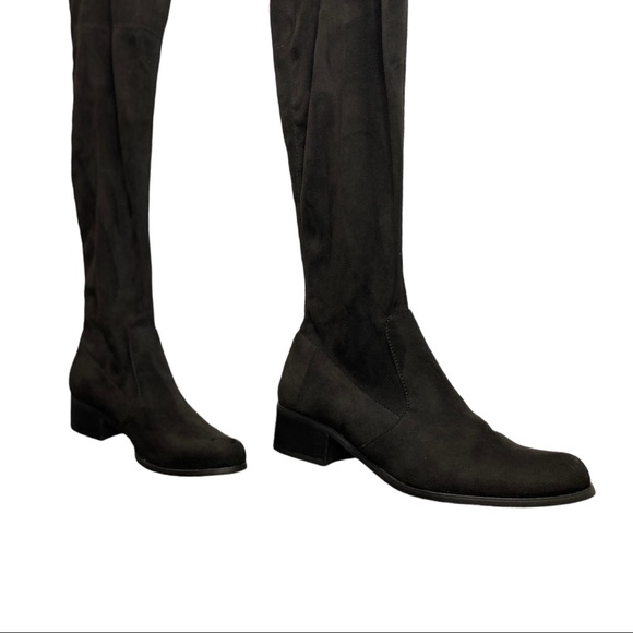 Charles David Gunter Over the Knee Suede Boots Size 9 WIDE CALF - Picture 9 of 12